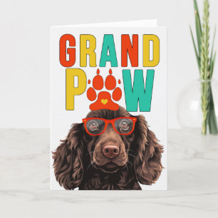 Cartes Pour Fêtes Annuelles GrandPAW Boykin Spaniel GrandDOG Grand-parents Day