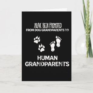 Cartes Pour Fêtes Annuelles Grands-parents de chien promus Grands-parents huma