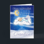 Cartes Pour Fêtes Annuelles Grandson 1er Hanoukka Card Baby<br><div class="desc">Grandson 1er Hanoukka Card Baby</div>