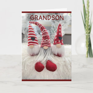 CARTES POUR FÊTES ANNUELLES **GRANDSON** SAVEZ QUE VOUS ÊTES AMOUREUX (NOËL)