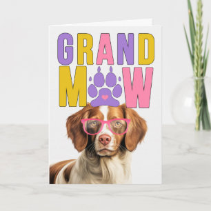 Cartes Pour Fêtes Annuelles GranMAW Brittany Spaniel GrandDOG Fête des Grands-