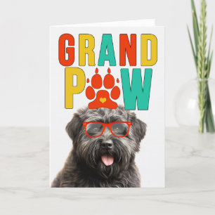 Cartes Pour Fêtes Annuelles GranPAW Bouvier Dog Funny Grand-parents Day