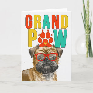 Cartes Pour Fêtes Annuelles GranPAW Bruxelles Griffon Funny Grandparents Day