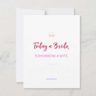 Cartes Pour Fêtes Annuelles Graphique de citation nuptiale minimaliste
