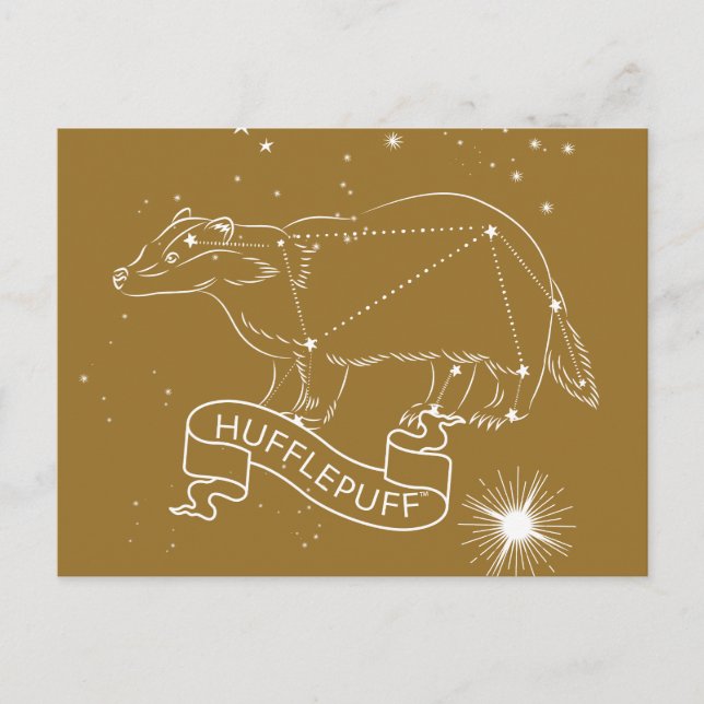 Cartes Pour Fêtes Annuelles Graphique de la constellation HUFFLEPUFF™ (Devant)