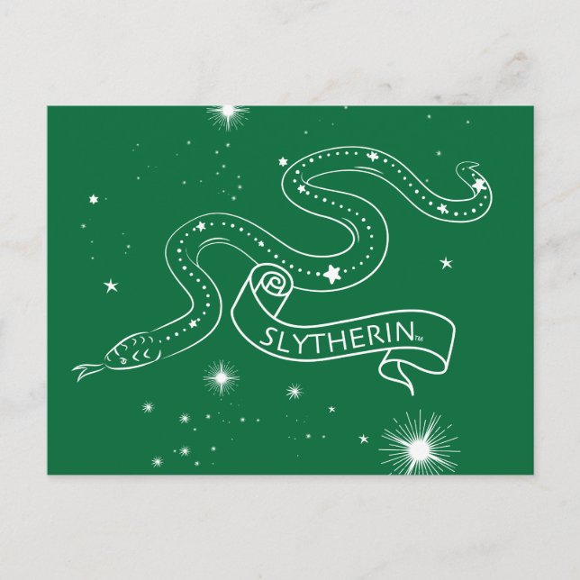 Cartes Pour Fêtes Annuelles Graphique de la constellation SLYTHERIN™ (Devant)