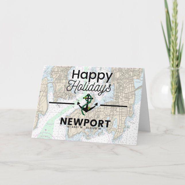 Cartes Pour Fêtes Annuelles Graphique Joyeux Jours fériés - Newport (Devant)