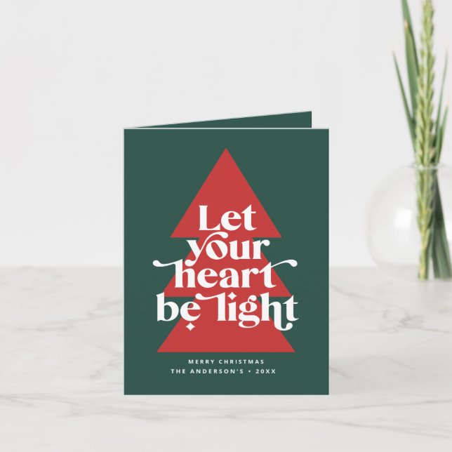 Cartes Pour Fêtes Annuelles Graphique moderne miniphoto de sapin de Noël (Devant)