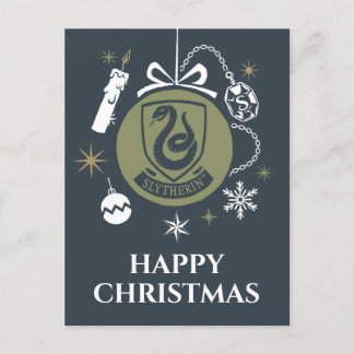 Cartes Pour Fêtes Annuelles Graphisme de boule de Noël SLYTHERIN™