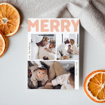 Cartes Pour Fêtes Annuelles Gras Moderne Joyeux Année En Revue Verte 3 Photo<br><div class="desc">Envoyez des voeux chaleureux cette saison de vacances avec cette unique et mignonne, moderne et audacieuse Joyeuse année en revue verticale 3 photo carte de vacances. Son design sobre et minimaliste présente des éléments d'inspiration boho dans les tons rose clair, corail pastel, vert sauge, bleu et pêche. Célébrant l'esprit festif...</div>