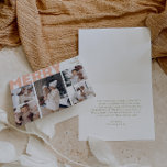 Cartes Pour Fêtes Annuelles Gras moderne Joyeux plié Cinq photos<br><div class="desc">Envoyez des voeux chaleureux cette saison de vacances avec cette carte de vacances unique et mignonne, moderne et audacieuse pliée cinq photo. Son design sobre et minimaliste présente des éléments d'inspiration boho dans les tons rose clair, corail pastel, vert sauge, bleu et pêche. Célébrant l'esprit festif de décembre, ce design...</div>