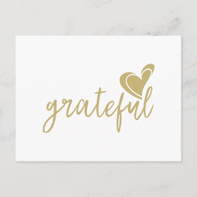 Cartes Pour Fêtes Annuelles grateful heart (Devant)