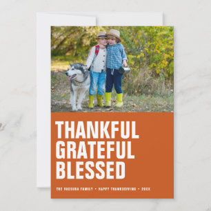 Cartes Pour Fêtes Annuelles Gratitude abondante Thanksgiving Photos