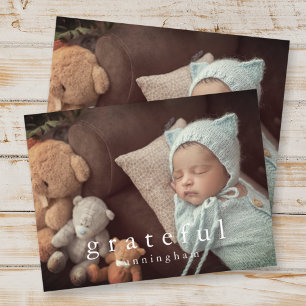 Cartes Pour Fêtes Annuelles Gratuit Thanksgiving Photo Famille Moderne