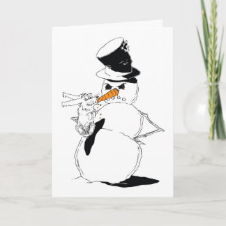 Cartes Pour Fêtes Annuelles Greedy bunny