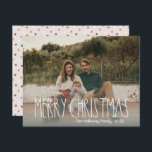 Cartes Pour Fêtes Annuelles Green Boho Polka Dot Christmas photo pleine photo<br><div class="desc">Cette carte de vacances entièrement en photo de Noël est parfaite pour votre accueil de vacances bohème moderne inspiré de la ferme. La police de caractères rustique classique mais délicate dessinée à la main lui donne un aspect terreux vintage tout en le gardant mignon et simple. Les pois viennent dans...</div>