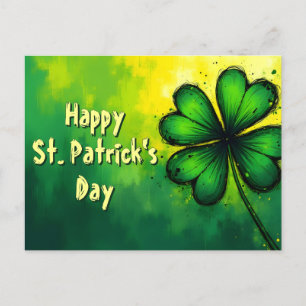 Cartes Pour Fêtes Annuelles Green, Happiness & Joy - Bonne St. Patrick's Day !