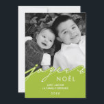 Cartes Pour Fêtes Annuelles Green Joyeux Noël Photo<br><div class="desc">Personalize these modern and unique Christmas photo cards with your favorite family pictures and custom message.</div>