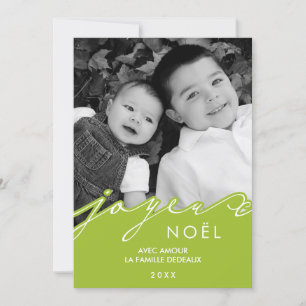 Cartes Pour Fêtes Annuelles Green Joyeux Noël Photo