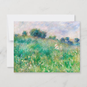 Cartes Pour Fêtes Annuelles Green Meadow par Renoir Impressionniste Peinture