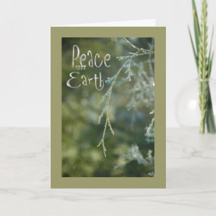 Cartes Pour Fêtes Annuelles Green Peace on Earth Christmas Card
