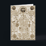 Cartes Pour Fêtes Annuelles Greeting card<br><div class="desc">Beautiful ancient prayer scroll covers this Channukka greeting card. Send to family,  friends,  and aquaintences ! Enjoy the Holidays !</div>