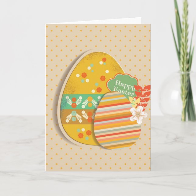 Cartes Pour Fêtes Annuelles Greeting card with Easter egg symbol (Devant)