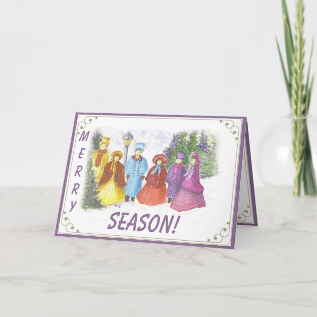 CARTES POUR FÊTES ANNUELLES GREETING DE MERRY SEASONS (Devant)