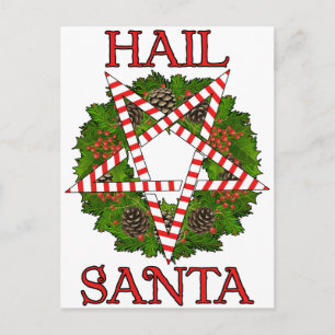 Cartes Pour Fêtes Annuelles Grêle Père Noël