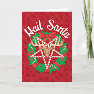 Cartes Pour Fêtes Annuelles Grêle Père Noël !