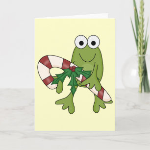 Cartes Pour Fêtes Annuelles Grenouille avec Sucres de canne T-shirts et cadeau