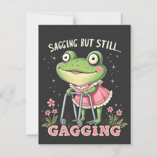 Cartes Pour Fêtes Annuelles Grenouille de la fête des Mères drôle qui tombe ma