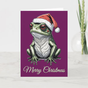 Cartes Pour Fêtes Annuelles Grenouille de Noël Cottagecore Vintage victorien