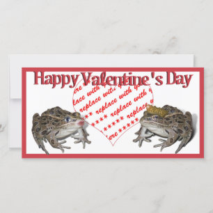 Cartes Pour Fêtes Annuelles Grenouille Prince & Kissing Grenouille Saint-Valen