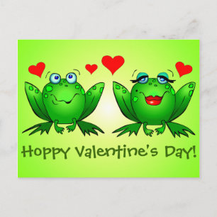 Cartes Pour Fêtes Annuelles Grenouilles de dessin animé aiment la Saint-Valent