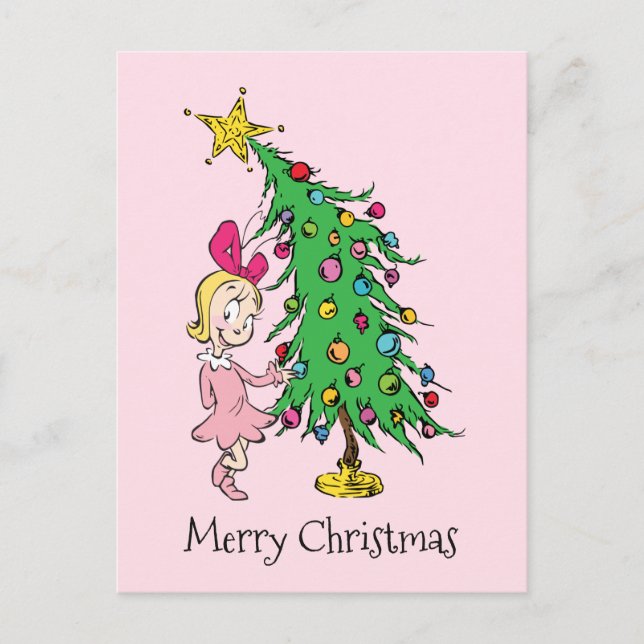 Cartes Pour Fêtes Annuelles Grille | J'ai été Cindy-Lou qui bon (Devant)