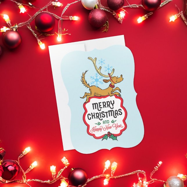 Cartes Pour Fêtes Annuelles Grille | Max - Bonne année (Card on table)