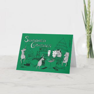 Cartes Pour Fêtes Annuelles Grilles séchées