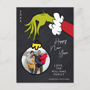 Cartes Pour Fêtes Annuelles Grinch Bonne Année - Photo de vacances