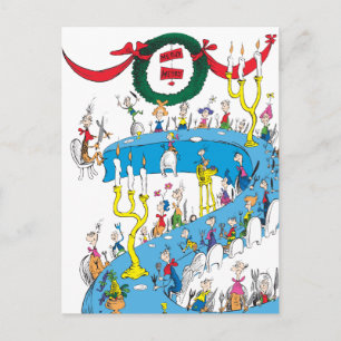 Cartes Pour Fêtes Annuelles Grinch classique   Joyeux Joyeux Fête