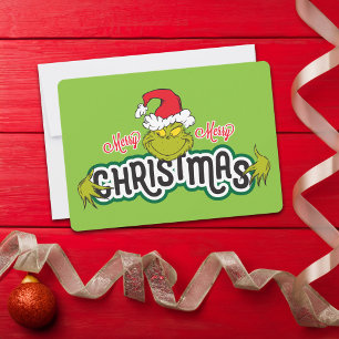 Cartes Pour Fêtes Annuelles Grinch classique Joyeux Noël