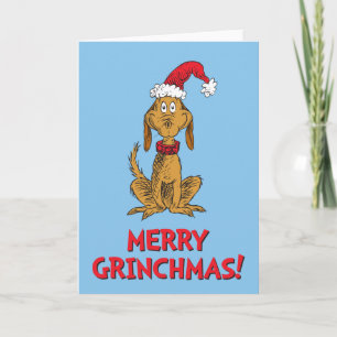 Cartes Pour Fêtes Annuelles Grinch Classique Max - Chapeau de Père Noël