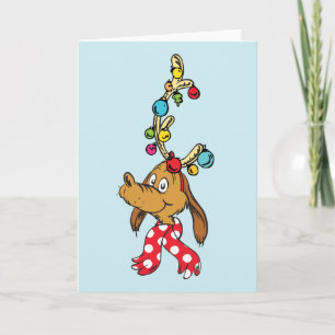 Cartes Pour Fêtes Annuelles Grinch Classique Max - Joyeux Wholidays
