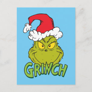 Cartes Pour Fêtes Annuelles Grinch classique   Naughty ou Nice