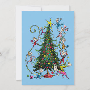Cartes Pour Fêtes Annuelles Grinch classique   Noël Arbre photo