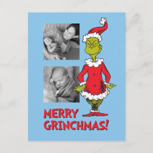 Cartes Pour Fêtes Annuelles Grinch Classique Père Noël