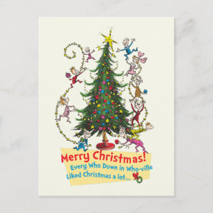 Cartes Pour Fêtes Annuelles Grinch Classique Sapin de Noël