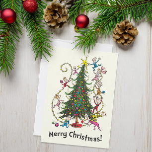 Cartes Pour Fêtes Annuelles Grinch Classique   Sapin de Noël