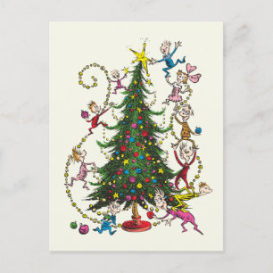 Cartes Pour Fêtes Annuelles Grinch Classique Sapin de Noël