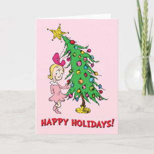 Cartes Pour Fêtes Annuelles Grinch J'ai été Cindy-Lou Who de bonne foi